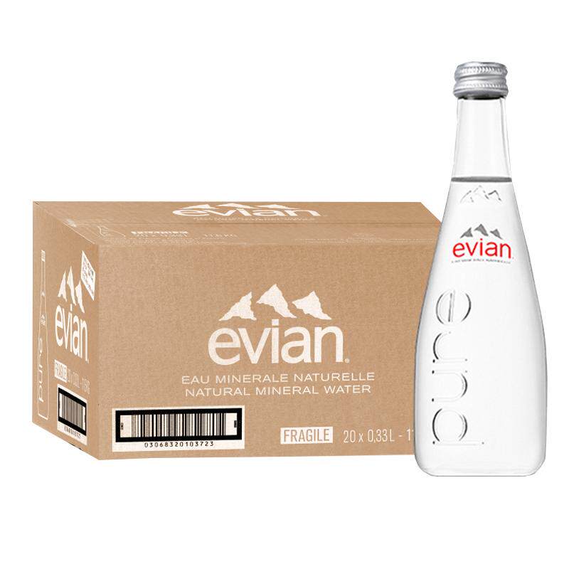Evian依云矿泉水330ml整箱24瓶