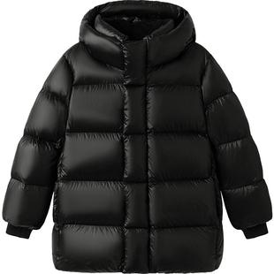 巴拉巴拉儿童羽绒服男童女童中长加厚外套冬装新款童装中大童鹅绒