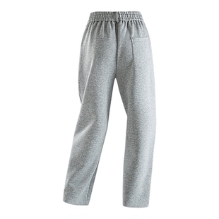 斯凯奇秋冬新款直筒松紧腰抽绳男女保暖加绒加厚休闲长裤运动卫裤