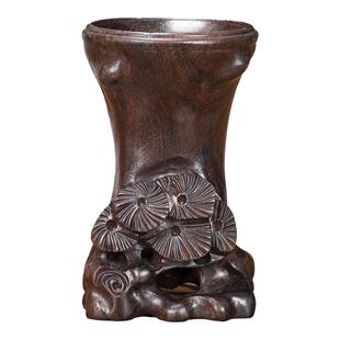 黑檀木水晶球底座实木工艺品摆件球形底座葫芦底座蛋雕木托架定制