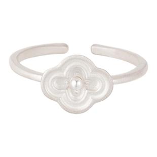 Rainy and Cloudy庄园系列｜海棠珍珠餐盘戒指轻奢海棠戒指食指戒