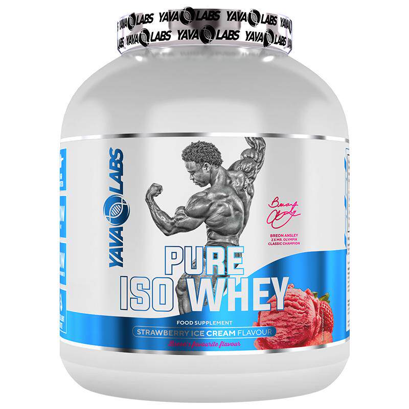 进口YavaLabs黑天鹅ISO纯分离乳清蛋白粉运动健身增肌粉2kg/4.4磅