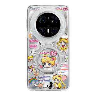 可爱月野兔适用华为Mate70Pro手机壳磁吸带支架新款mt60por+支点保护套Ho7高级感超薄网红可爱mete60防摔全包