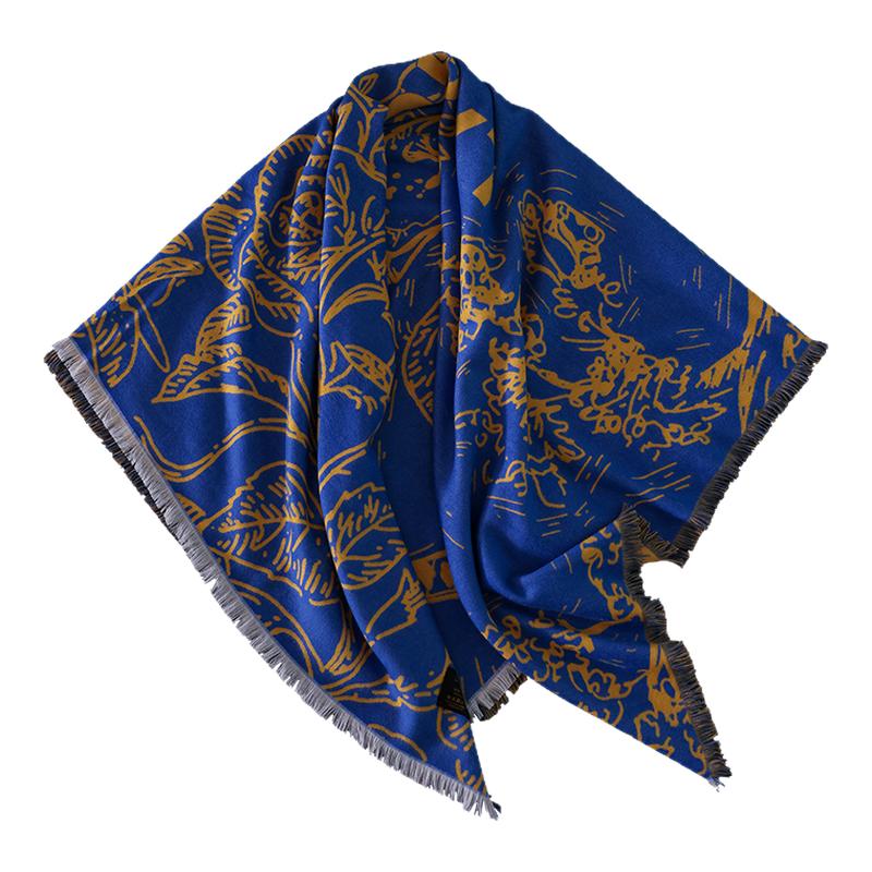 Lagur豹·永恒生命力[A类]加厚围巾披肩两用毛毯130大方巾女冬季