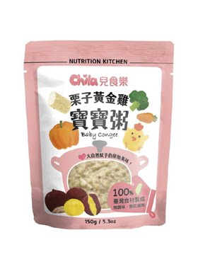 Chila 儿食乐无添加宝宝粥栗子黄金鸡6个月以上150克营养婴儿辅食