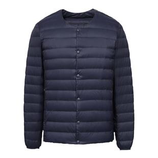 2025新款轻薄男羽绒服内穿短款圆领轻便内胆中青年白鸭绒大码外套