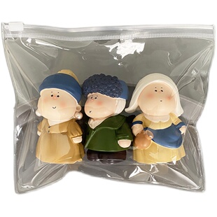 新质感透明拉链盲盒玩具收纳袋泡泡马特公仔popmart手办挂饰防尘