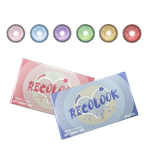 RECOLOOK美瞳cos日抛片蓝粉紫绿红金色锦鲤幻海之梦下蛊尾蝶传说