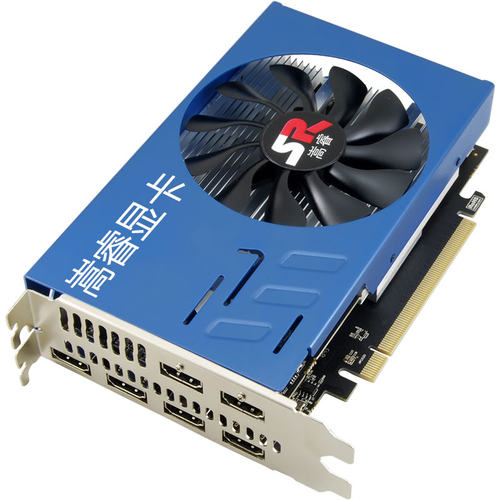 嵩睿多屏显卡6屏RX5700XT/5600XT/RX580/R7350炒股期货拼接锁屏版