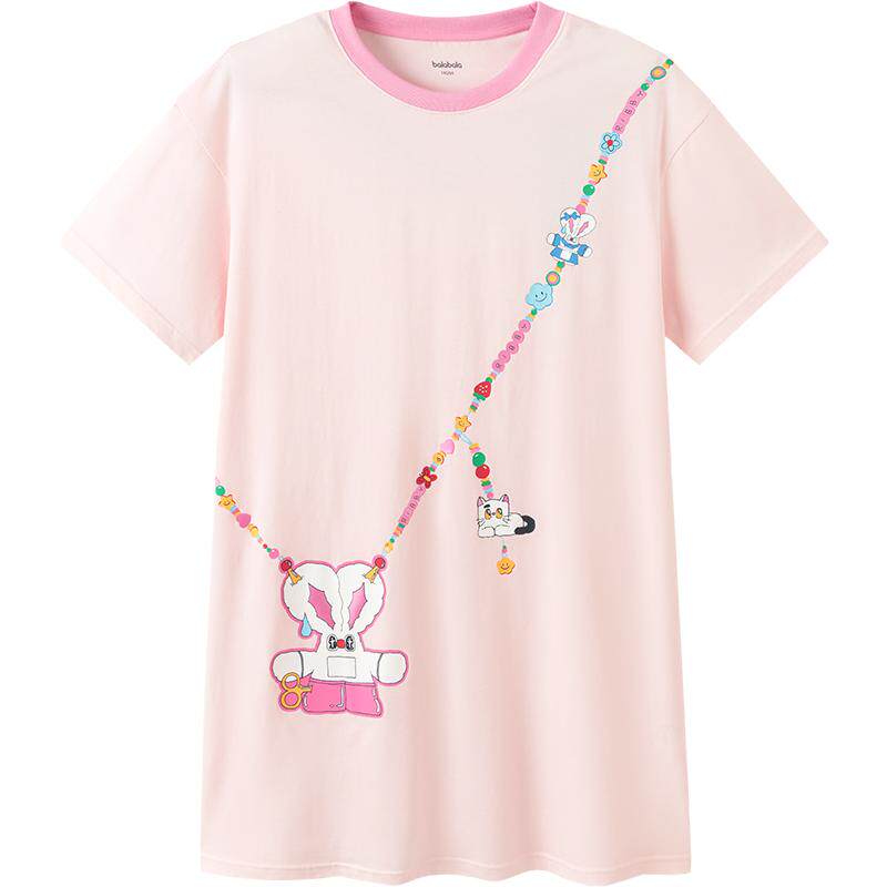 巴拉巴拉家居裙女空调服纯棉舒适