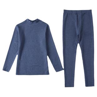 羊毛蚕丝中老年人保暖内衣男套装加厚加绒德绒发热秋衣秋裤爸爸冬