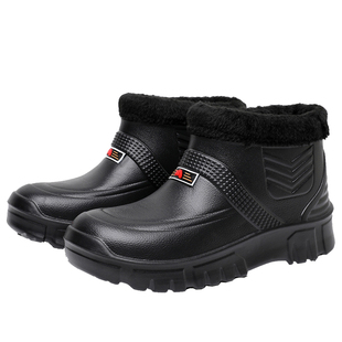 冬季防水棉鞋男女保暖轻便EVA雪地靴冷库洗车厨房室外工作棉鞋