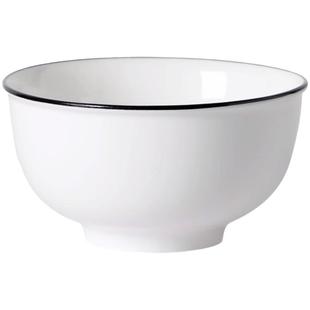 米饭碗家用10个装陶瓷碗吃饭碗简约高颜值餐具碗碟套装创意小汤碗