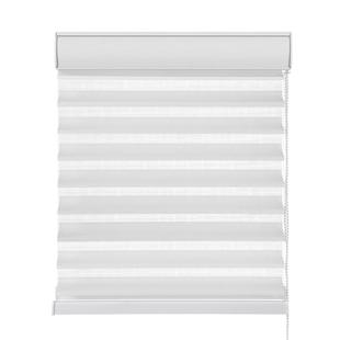 电动香格里拉窗帘柔纱百叶帘免打孔办公室卫生间客厅卧室遮光卷帘