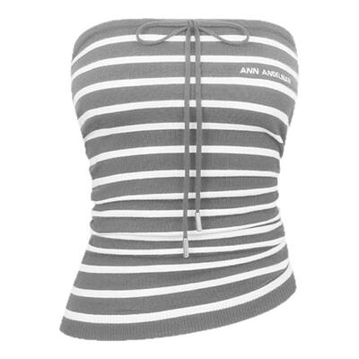 ANN ANDELMAN 秋冬新款女士条纹针织抹胸背心银泰百货 301286