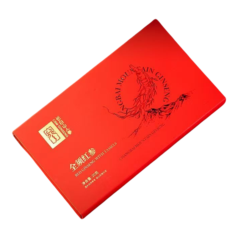 长白山人参约16mm红参片250g整切人参切片含片无糖泡水非高丽参