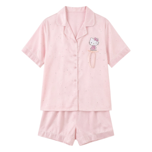 粉色Hellokitty短袖短裤家居服