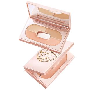 美康粉黛三色遮瑕膏提亮黑眼圈强力遮瑕盘遮瑕液遮暇遮盖瑕疵