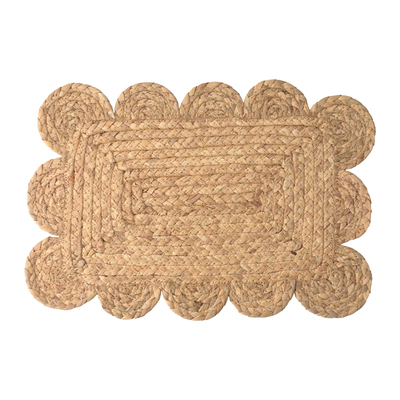 oakliving手工编织花朵餐垫葫芦草编杯垫餐桌装饰加厚隔热垫锅垫