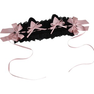 原创暗黑lolita哥特甜美猫耳朵发带蝴蝶结发夹日系lo娘头饰洛丽塔