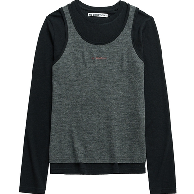 可拆卸两件式针织打底