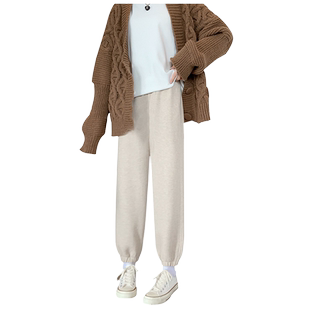 浪莎孕妇裤子春秋外穿秋冬加绒2026新款运动休闲裤卫裤孕妇装秋装