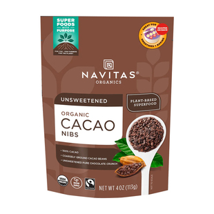 美国进口Navitas可可碎Cacao Nibs未碱化原生纯豆粒无麸无添加糖