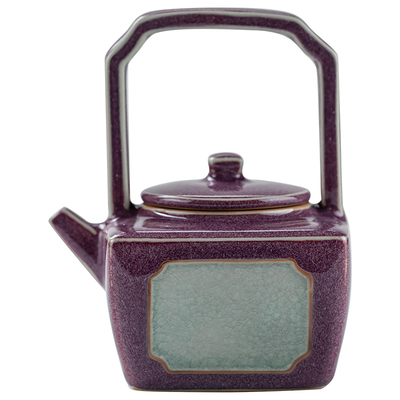 容山堂固德钧窑茶壶家用陶瓷