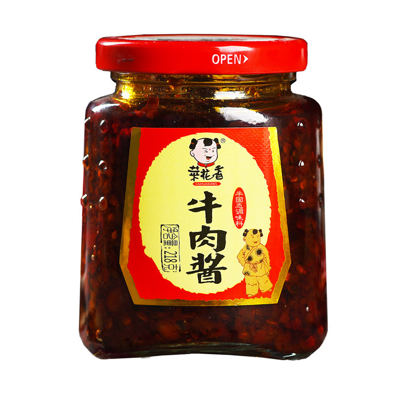 菜花香香辣牛肉酱218g拌面下饭菜