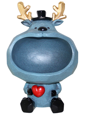 入户进门口放钥匙轻奢风招财鹿鹿