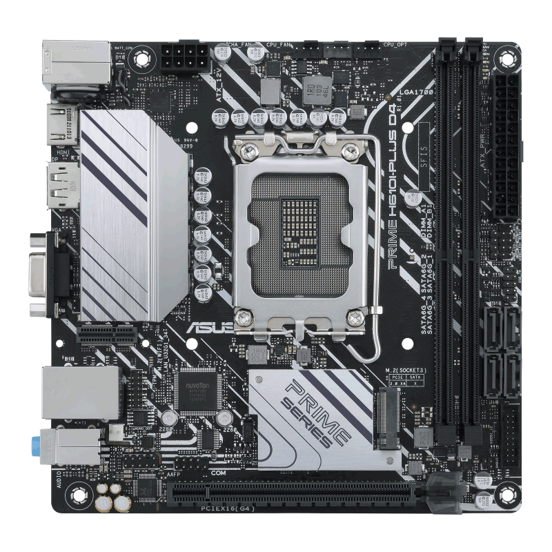 华硕（ASUS）PRIME H610I-PLUS D4迷你ITX主板 支持I3 12100