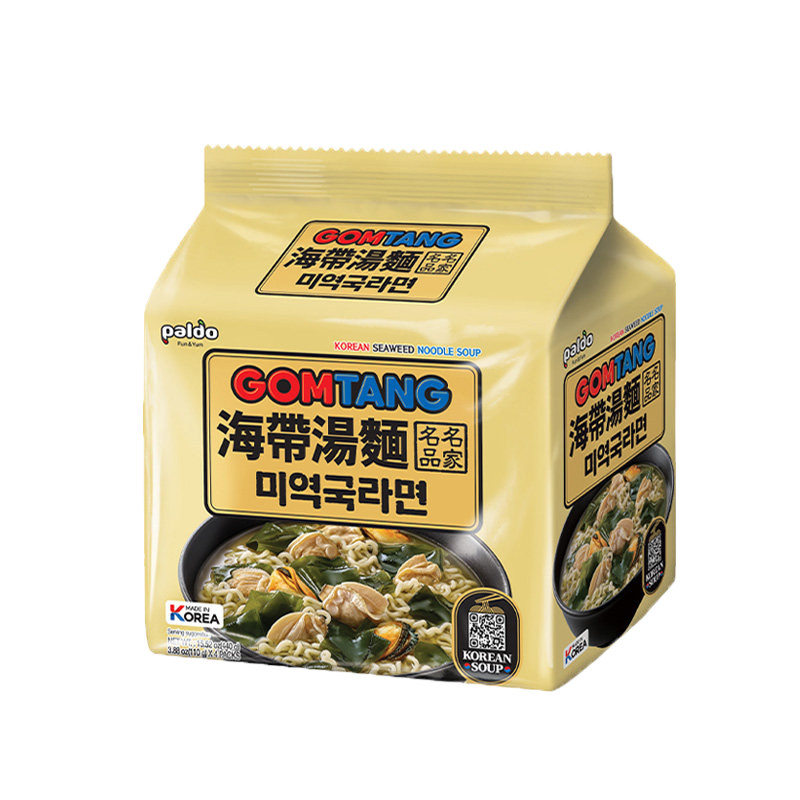 韩国进口paldo八道海带汤面御膳海鲜拉面夜宵速食煮泡面方便面