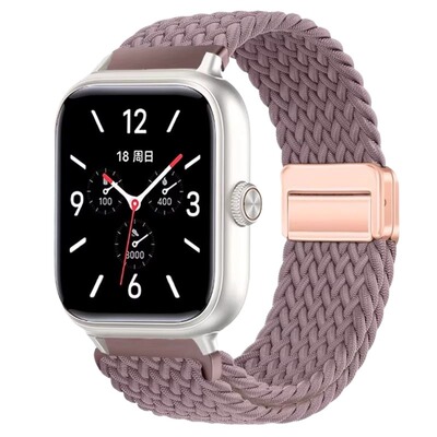 适用vivoWATCHgt2手表编织表带iQOOwatchGT磁吸环扣尼龙透气腕带VIVO智能运动替换带男女新款彩虹快拆卡扣
