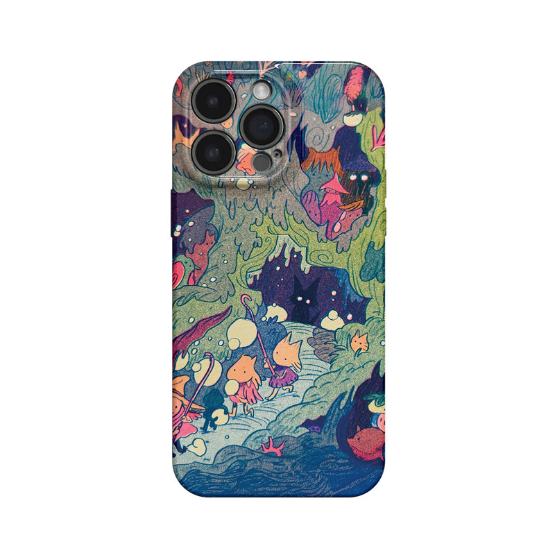 奇异森林~小众卡通萌趣ins适用iPhone16promax手机壳苹果13华为pura70小米15opporeno14荣耀400iqoo13红米k80
