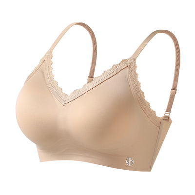 新款聚拢小胸固定杯背心式文胸