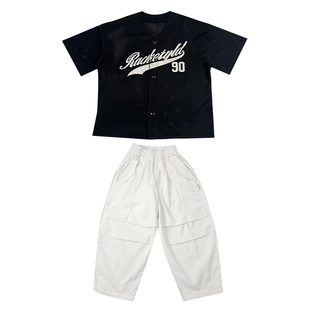 RACKETYLD嘻哈童装潮牌街舞儿童潮服酷帅男童hiphop街舞女孩套装