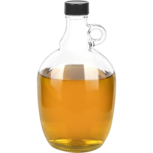 德系食品级密封玻璃瓶厨房家用芝麻油茶油空瓶子大容量香油专用壶