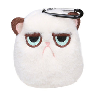 郁闷不爽的萌猫小爪女生毛绒玩具可爱猫咪小号书包挂件生日礼物