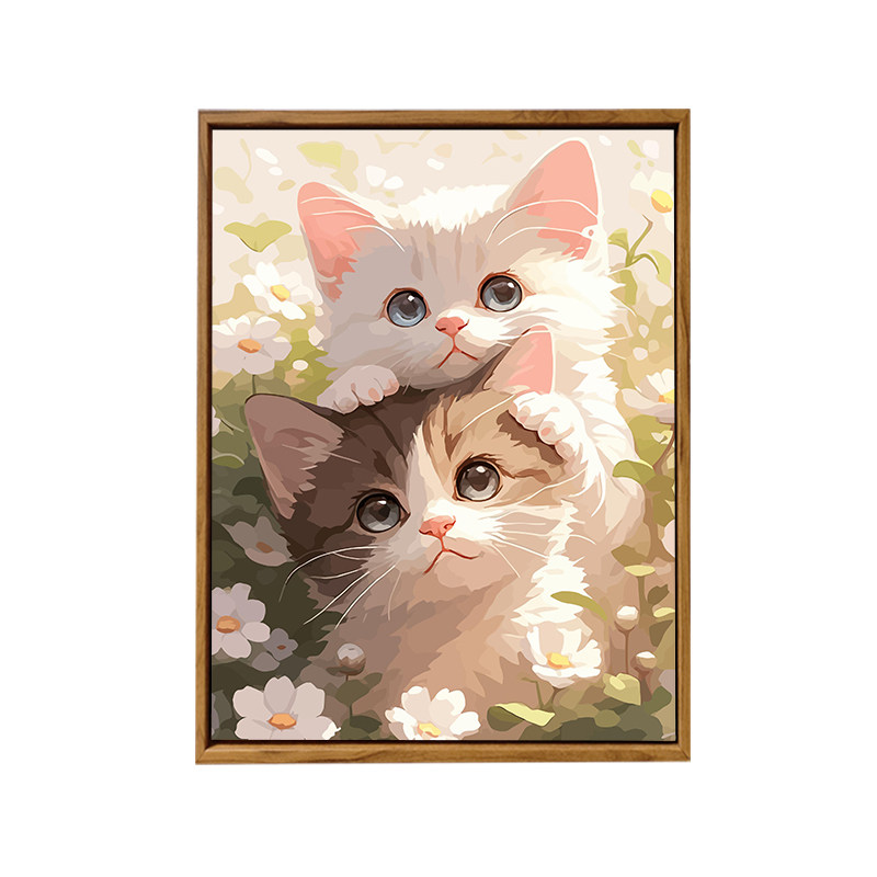 治愈猫咪数字油画DIY高级感解压