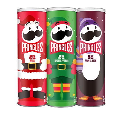 三连罐品客薯片110g*3罐网红零食