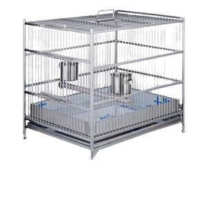 304鹩哥鹦鹉笼不锈钢鸟笼八哥洗澡鸟笼子外出鹦鹉用品专用洗澡笼