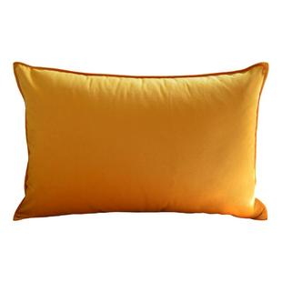 纯色天鹅绒长方形靠垫腰枕北欧灰色沙发抱枕靠枕床头大靠垫套定制