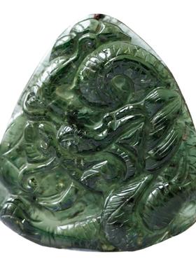 收藏级稀有大吊坠龙牌配证书挂件