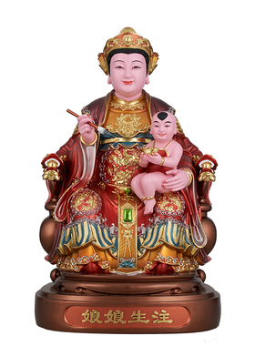 陈靖姑注生娘娘树脂神像供奉