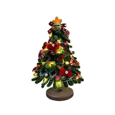 INS扭扭棒圣诞树桌面摆件礼物