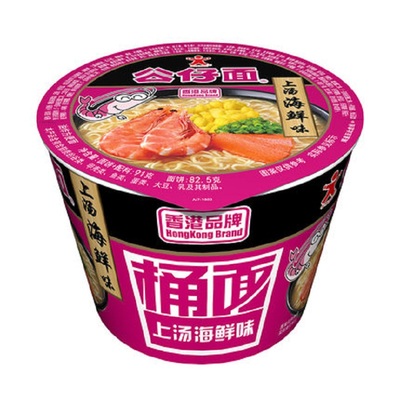 公仔海鲜12桶混搭组合方便面速食