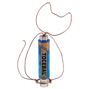 简易电动机的秘密diy科学小实验套装电磁感应科技制作发明器材手工材料物理电池旋转科学实验