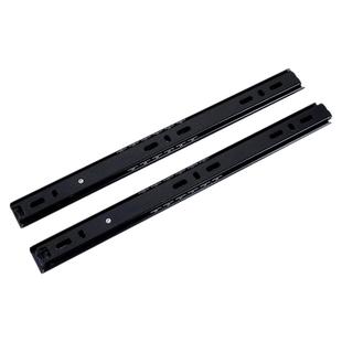 抽屉二节导轨衣柜电脑桌键盘托架静音滚珠轨道家具推拉两节滑轨