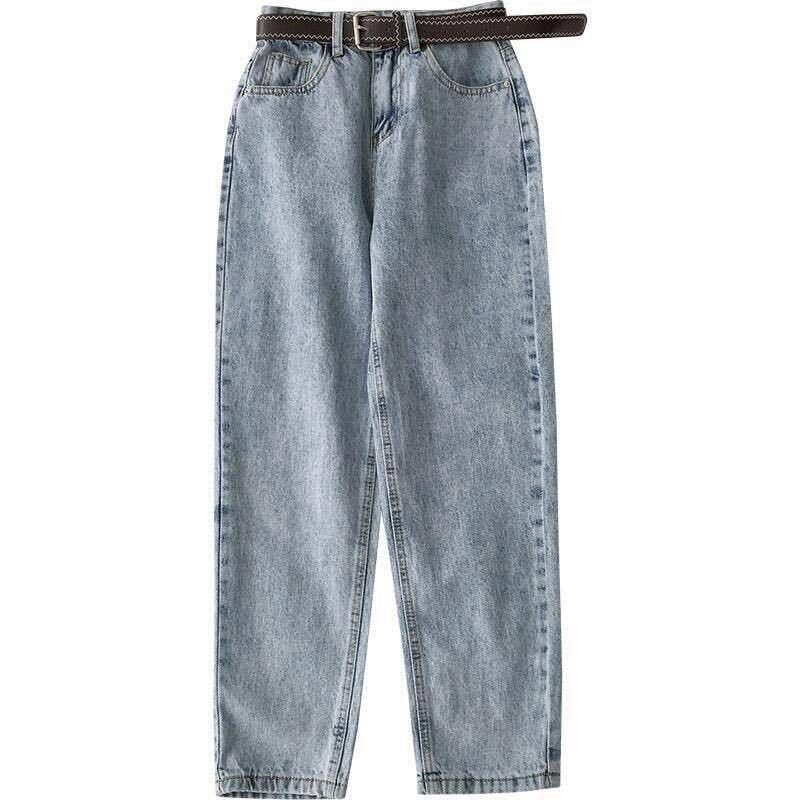 Vintage Straight High Waist Jeans Women Boyfriend Mom Street