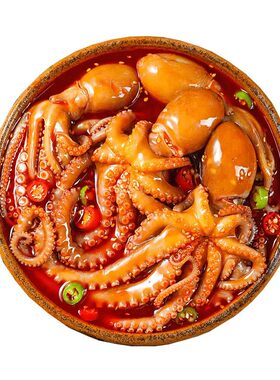 宿舍下饭酒菜麻辣海鲜八爪鱼